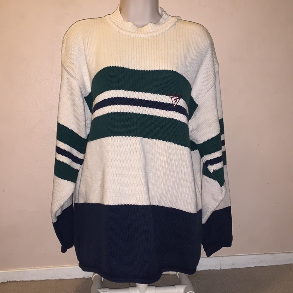 Guess striped sweater with vintage look